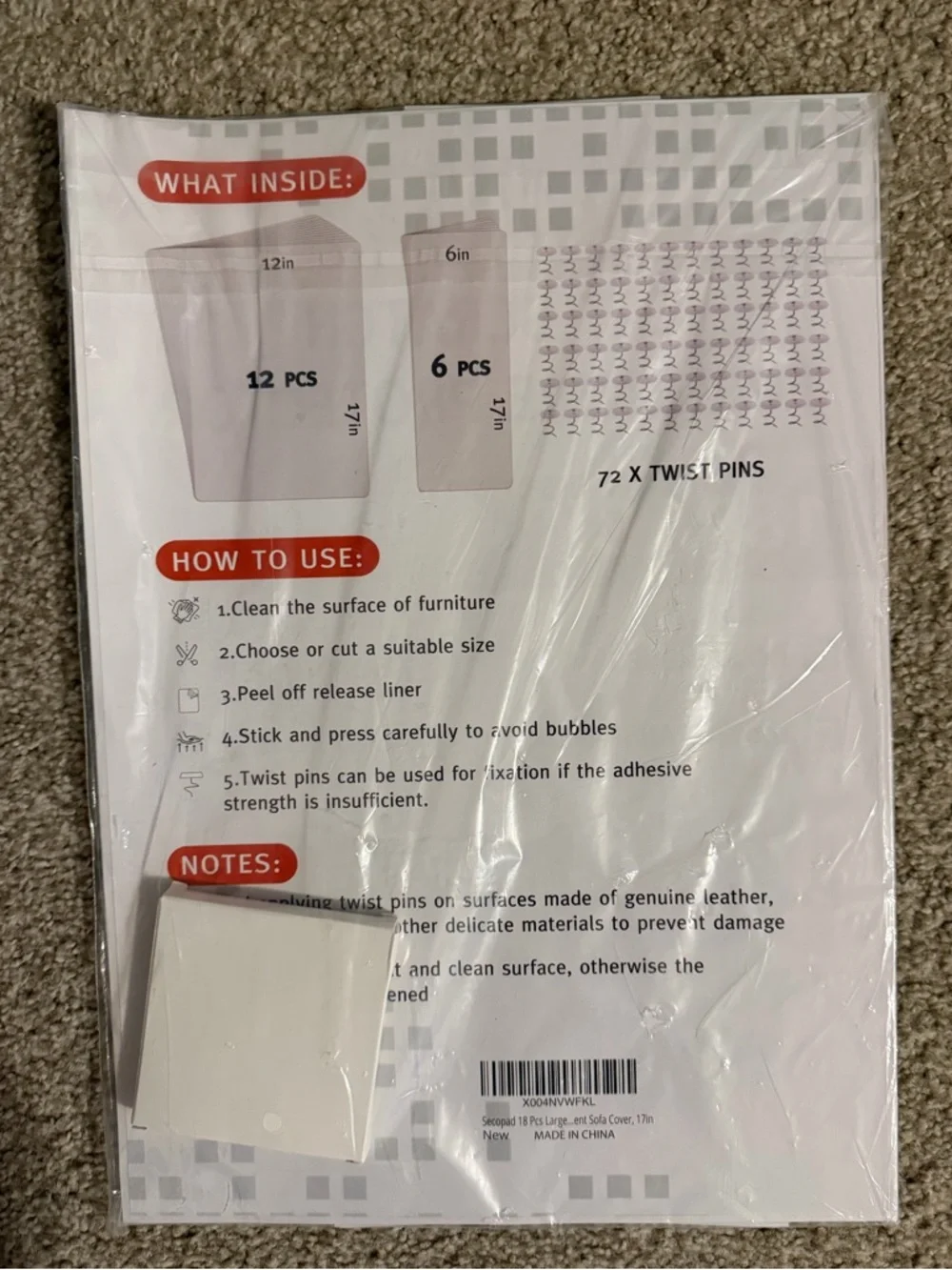 NWT CAT SCRATCH FURNITURE PROTECTOR